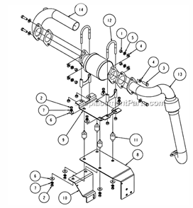 Page E Diagram and Parts List for MK-4036HY  MK Diamond Concrete Saw